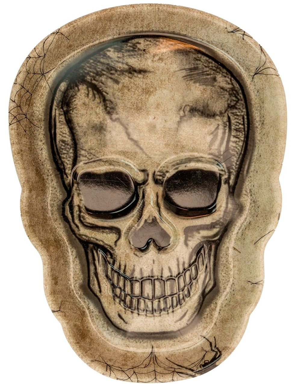 Hodeskalle - Serveringsfat i Hardplast 25x18 cm