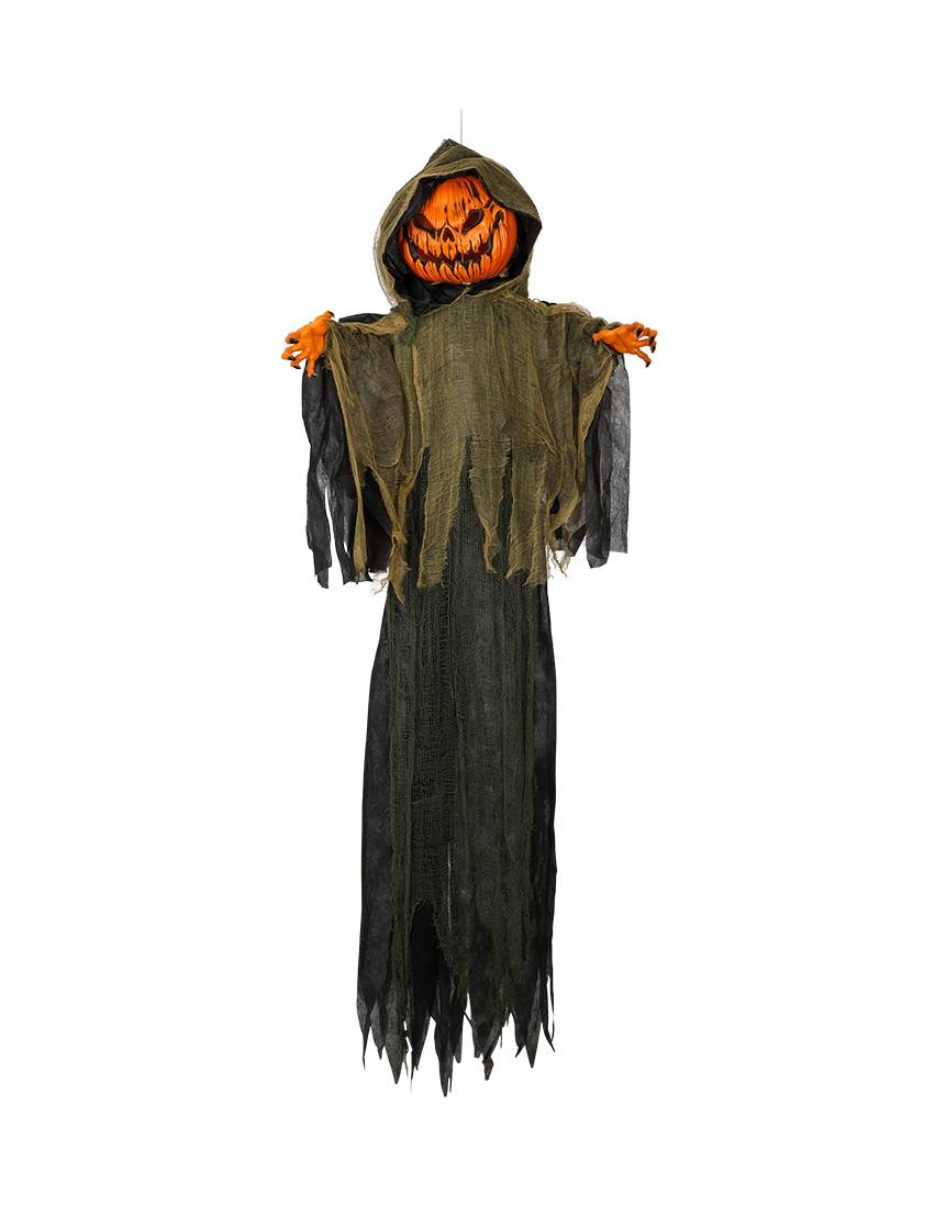 Skummel Animert Hengende Gresskarmann Dekorasjon med Lyd og Lys 2 Meter