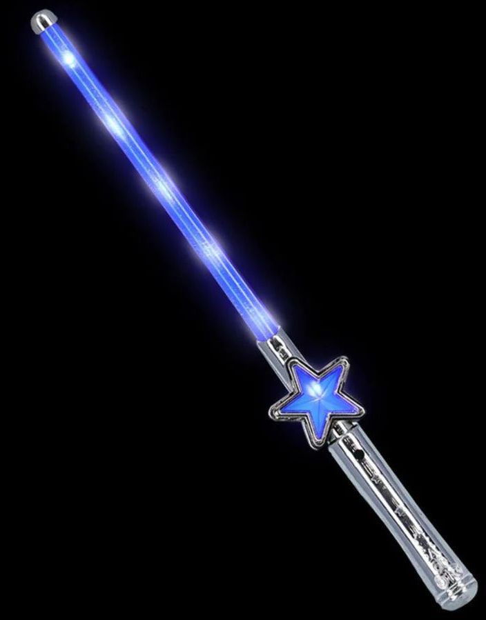Lite Star Space Sverd med Blått Lys - 40 cm
