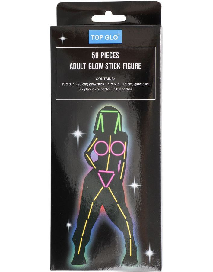 Glow Stick Figur med 59 Deler - Dame