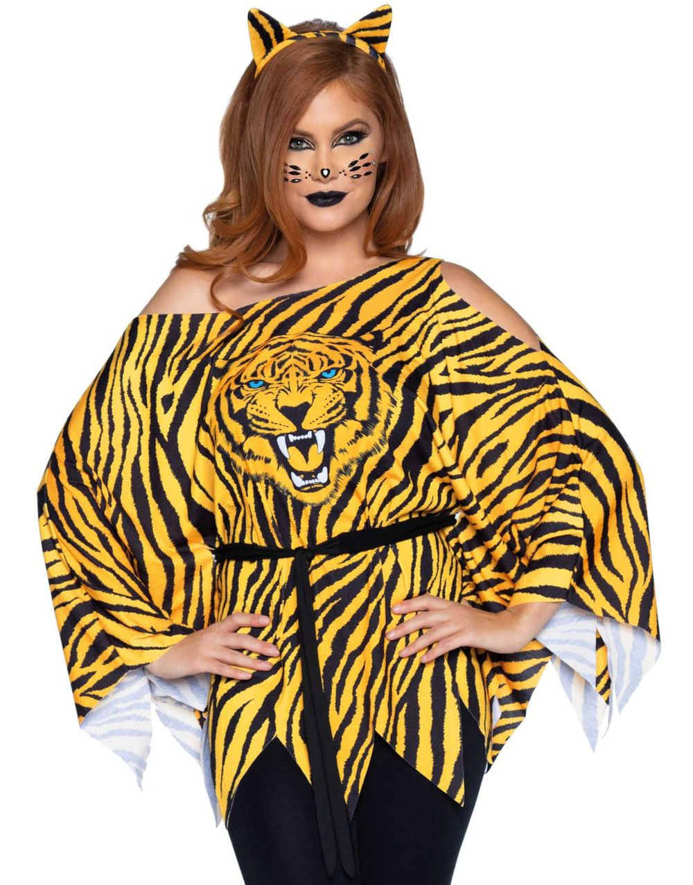 Tiger Poncho Sett til Dame - OneSize