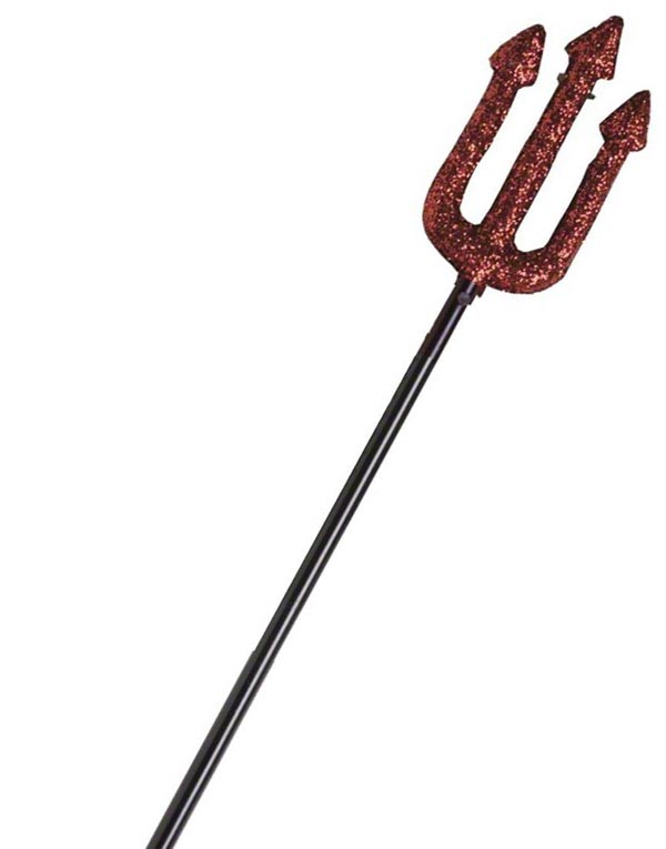 Liten Glitrende Djevelgaffel - 58 cm