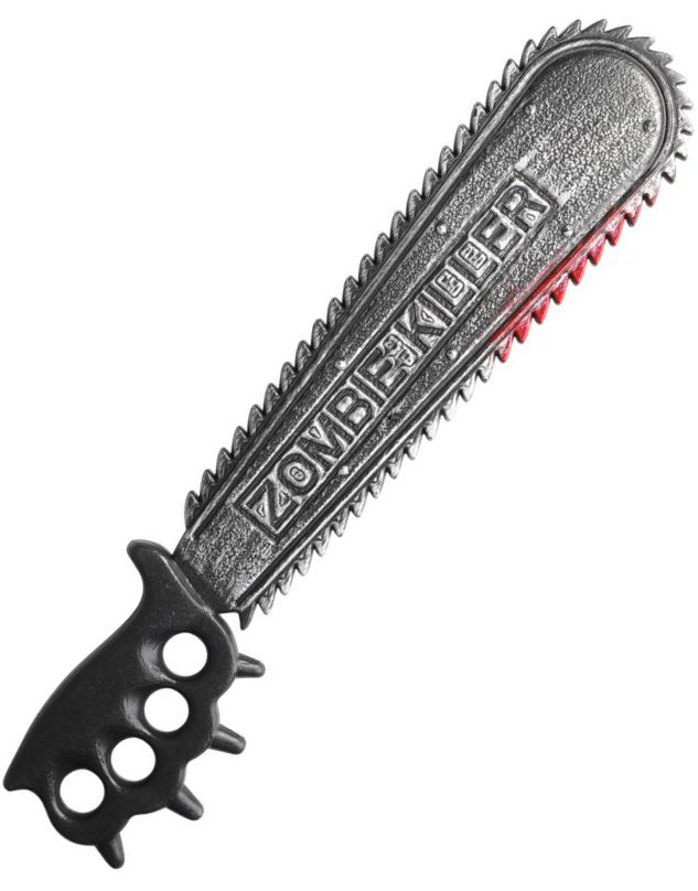 Blodig Sølvfarget Zombie Killer Sag - 51 cm