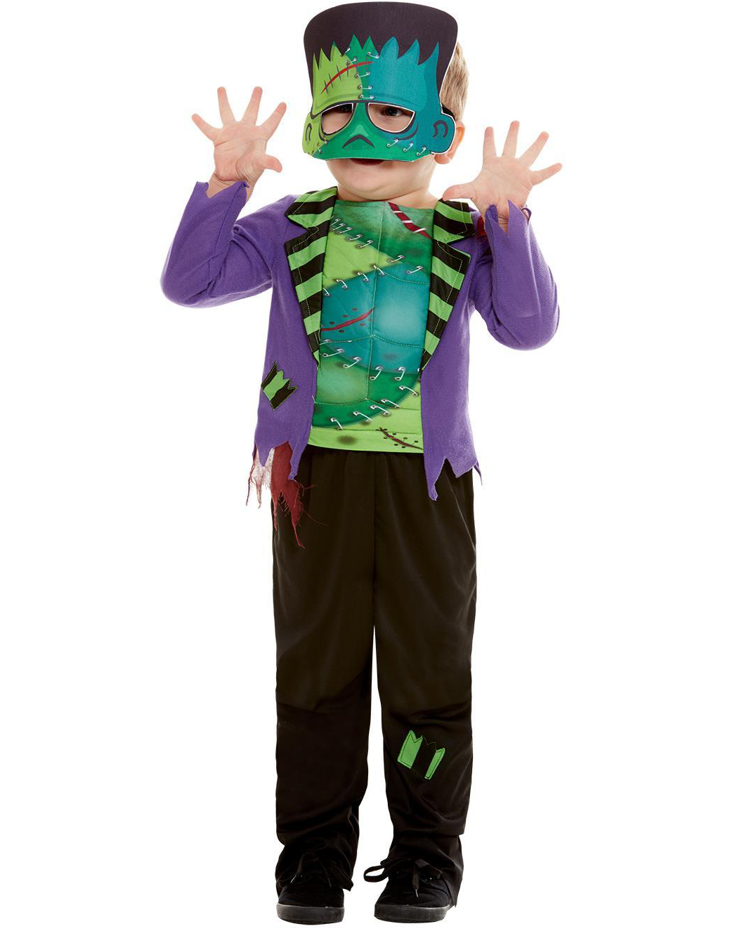 Frankenstein Inspirert Barnekostyme med Maske