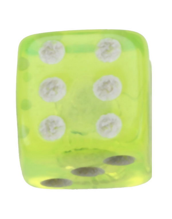 Terning Gul - 5 mm Akrylkuletil 1,6 mm stang