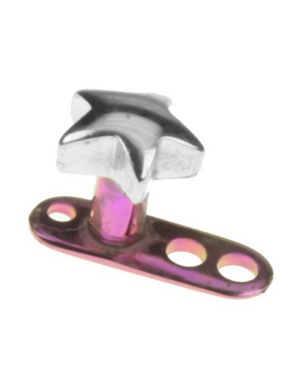 Star Pink Dermal Anchor - 1,6 x 2,5 mm