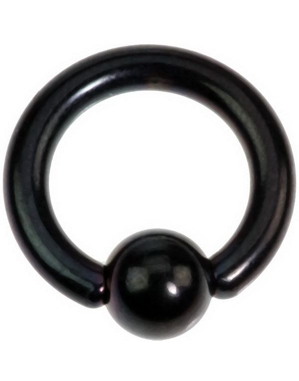 Svart PVD Ball Closure Ring Piercing