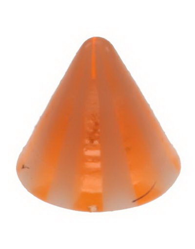 Stripete Spike Orange - 3 mm Akrylkule til 1,2 mm stang