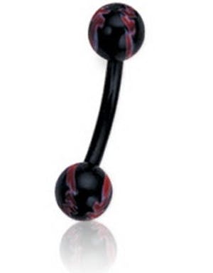 Right Way Black - 1.2 x 8 mm Øyenbrynspiercing