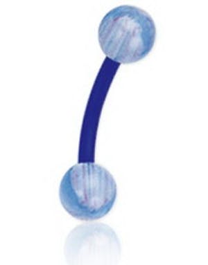 Right Way Blue - 1.2 x 8 mm Øyenbrynspiercing