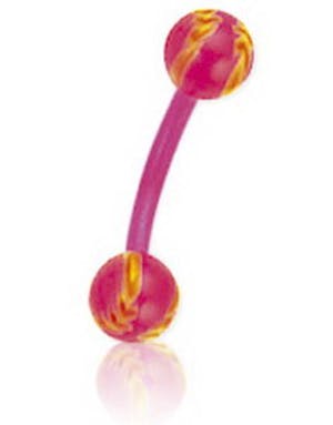 Right Way Pink - 1.2 x 8 mm Øyenbrynspiercing