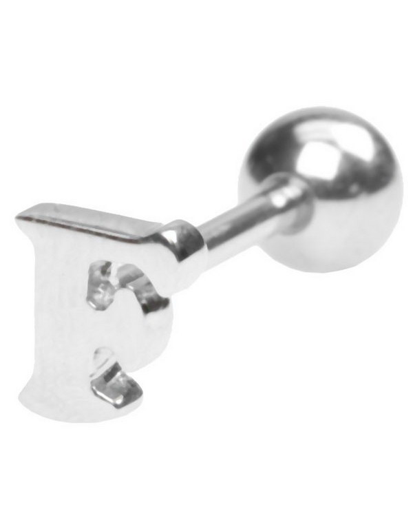 Tungepiercing med Bokstaven F
