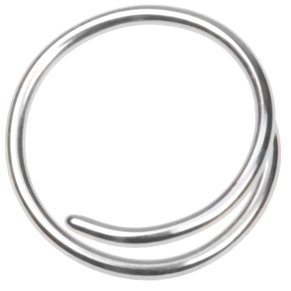 Silver Around (fish hook piercing)