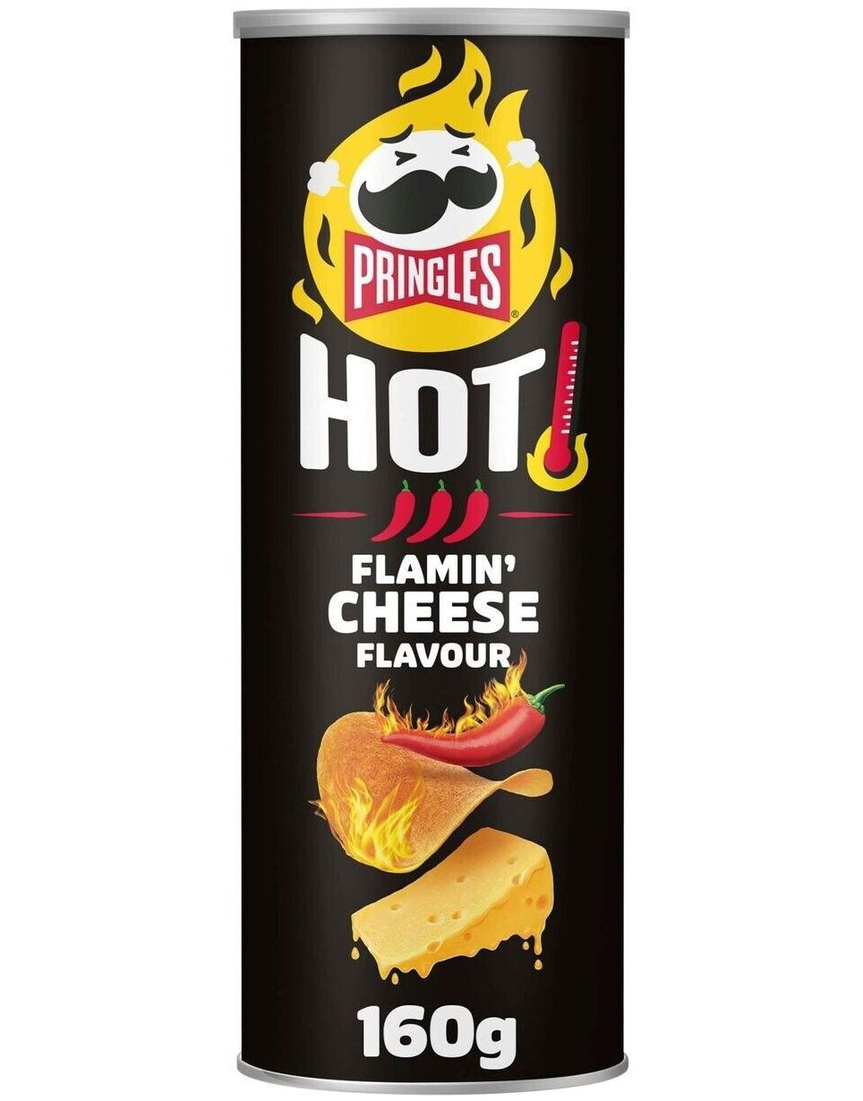Pringles Hot Flaming Cheese 160 gram (Extra Hot)
