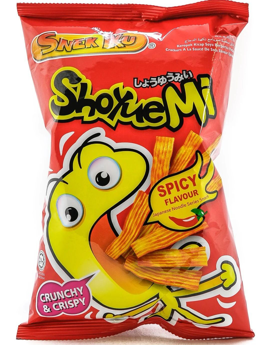 Snek Ku ShoyueMi Spicy Japanese Snack - Sterke Nuddelsnacks 60 gram (Japan)