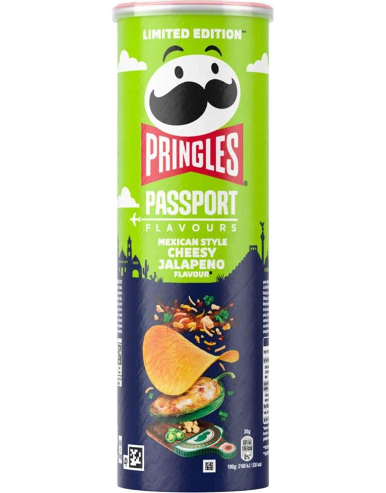 Pringles Limited Edition Passport Flavours - Mexican Style Cheesy Jalapeno 165 gram