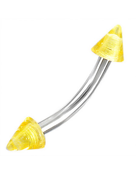 Banana With Yellow Spikes - Øyenbrynspiercing