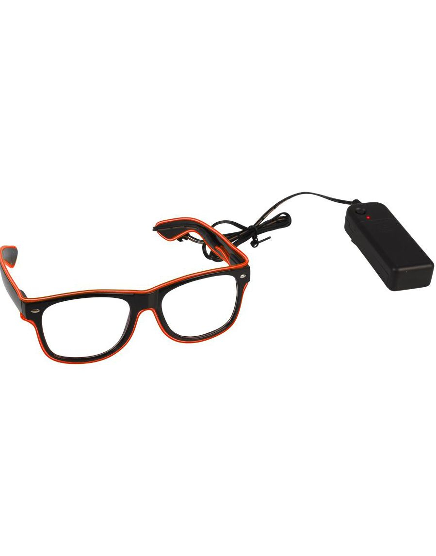 El-Wire LED Briller - Rød