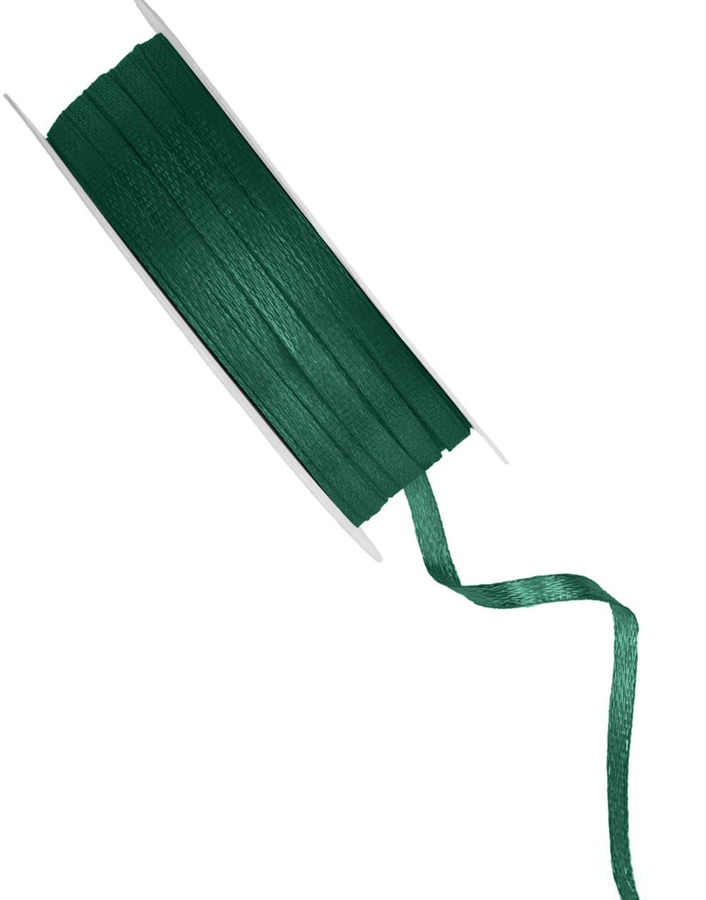Satengbånd Flaskegrønn/Mørk Grønn - 3 mm / 50 meter