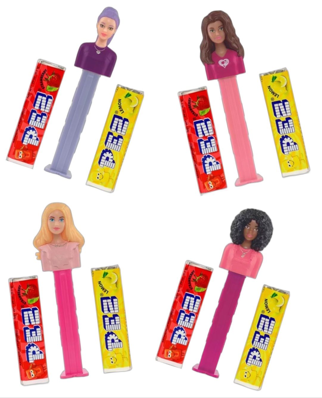 Taste Them All - Pez Barbie - Fire Varianter - Pakketilbud