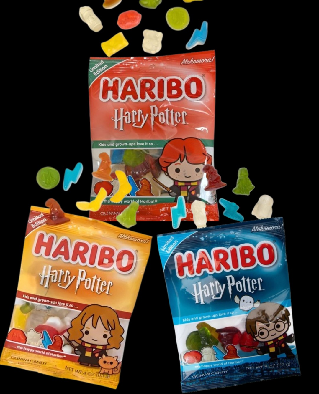 Taste Them All - Haribo Harry Potter - Tre Varianter - Pakketilbud
