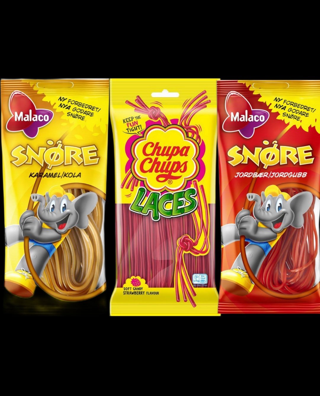 Taste Them All - Snøre Pakke - Tre Varianter - Pakketilbud