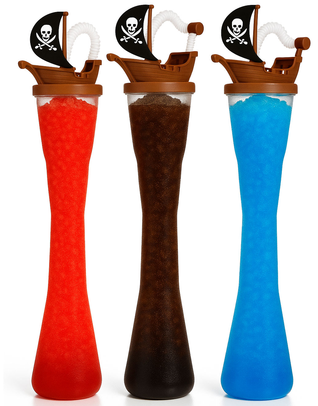 3 stk 400 ml Slushsbeger Piratskip