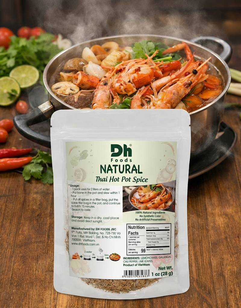 Natural Thai Hotpot Spice - DH Foods 26 gram (Thailand)