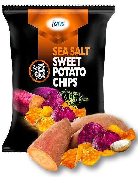 Jans Søtpotet Chips med Havsalt 84 gram