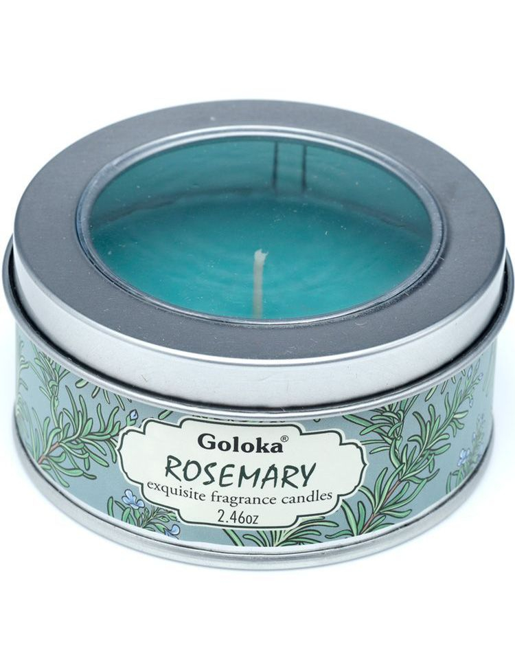 Goloka Rosemary Duftlys i Metallbeholder