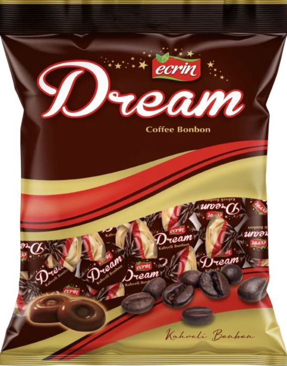 Ecrin Dream Milk & Coffe Bonbon - Karamellsukkertøy med Melk og Kaffesmak 250g