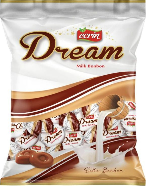 Ecrin Dream Milk Bonbon - Karamellsukkertøy med Melkesmak 250g