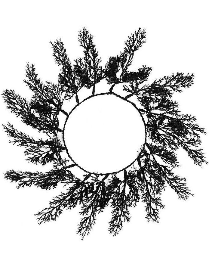 4 stk Svarte Løvverk Bordbrikker 40 cm - Deadly Soiree