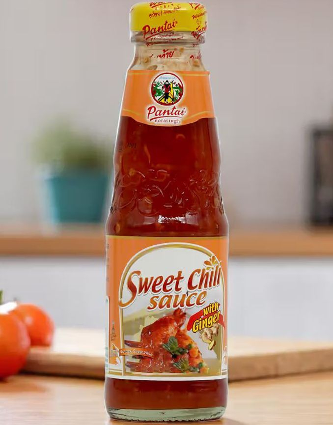 Pantai Sweet Chili Sauce with Ginger - Søt Chilisaus med Ingefær 200 ml (Thailand)