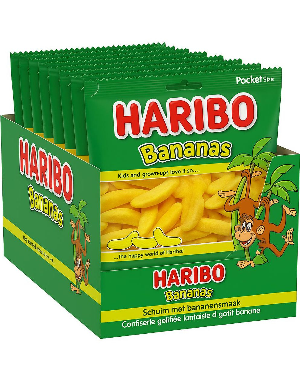 28 stk Haribo Skumbananer - Hel Eske 1,96 kg