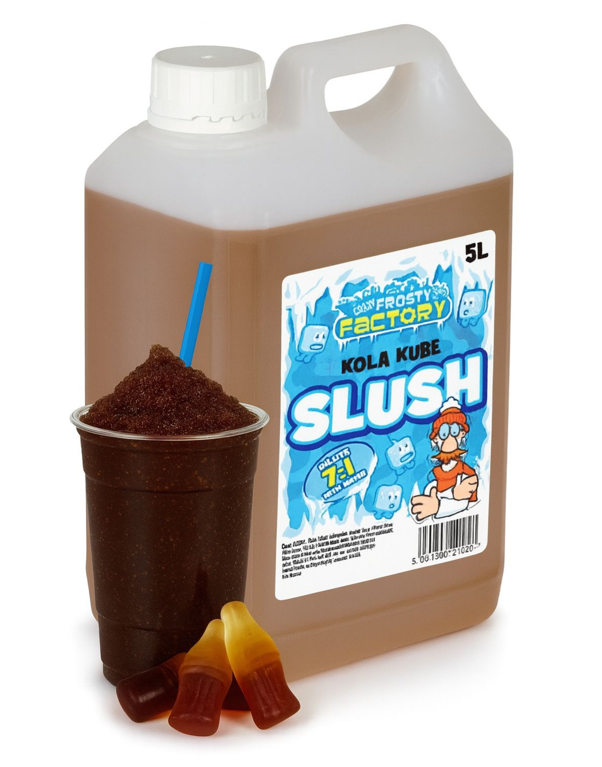 Cola Slush-Konsentrat - 40 liter Ferdig Slush - Crazy Factory