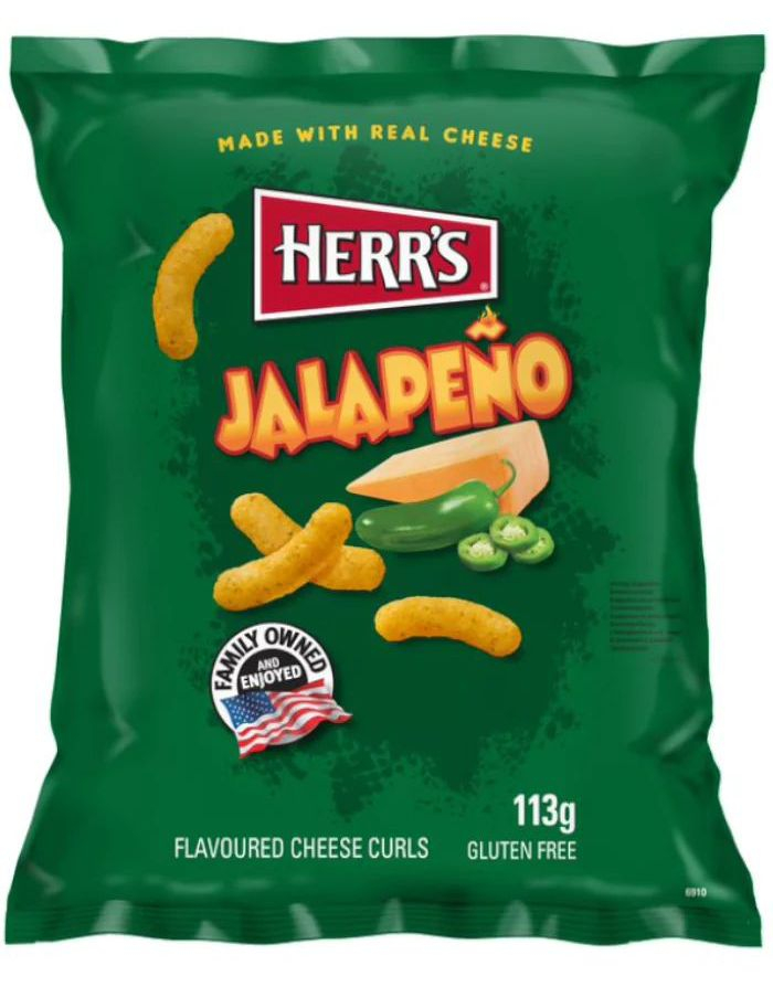 Herr's Jalapeño Ostepop 113 gram (USA Import)