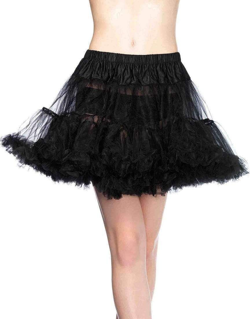 Svart Fyldig Underskjørt 40 cm