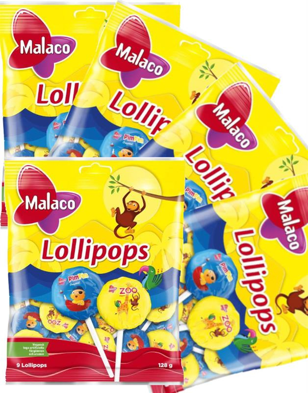 20 stk Poser Malaco ZOO & Pimpim Kjærlighet på Pinne - Hel Eske