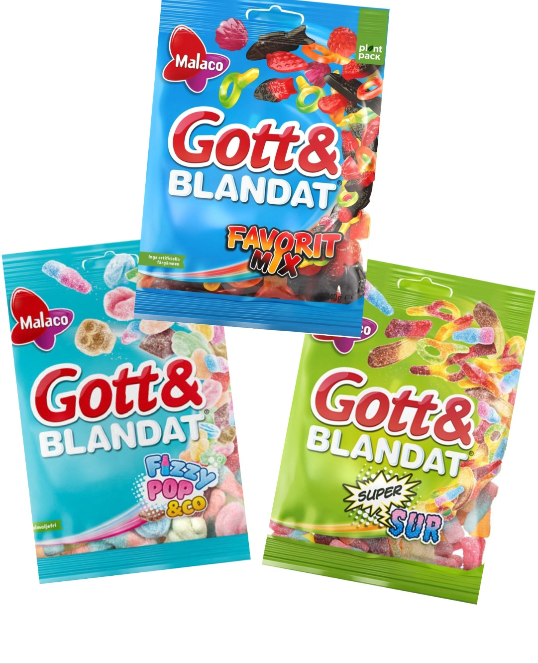 Taste Them All - Gott og Blandet - Tre Varianter - Pakketilbud