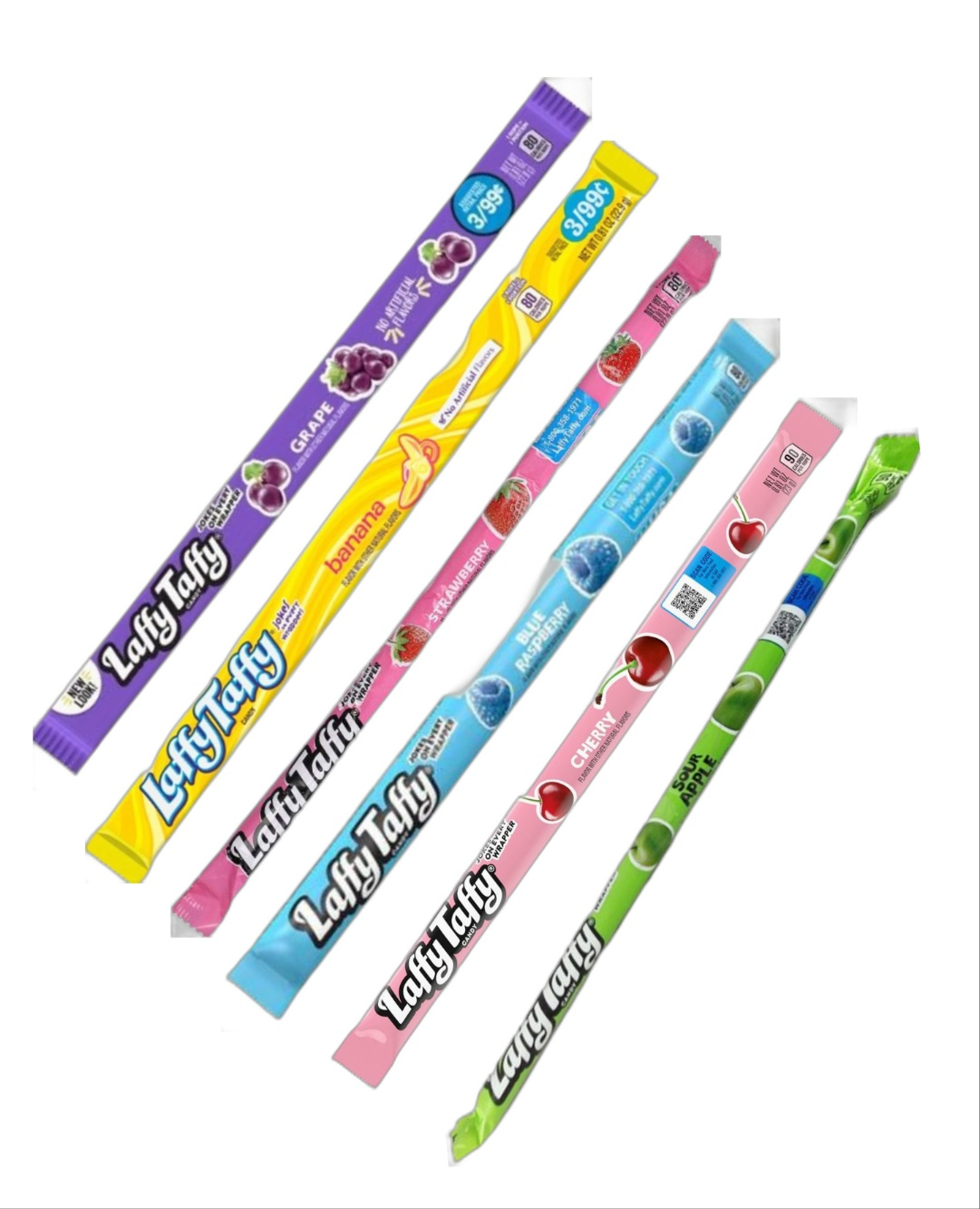 Taste Them All - Wonka Laffy Taffy - Seks Smaker - Pakketilbud