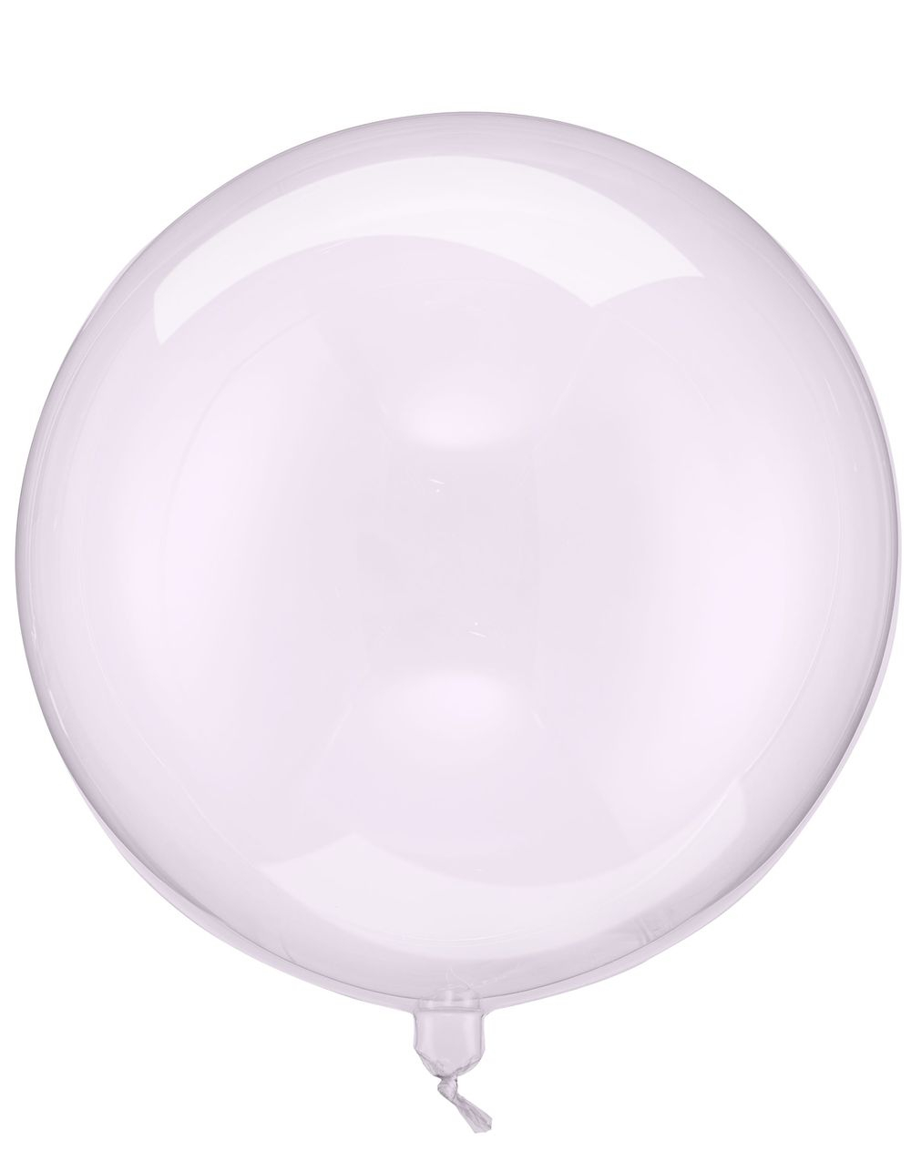 Rosa Gjennomsiktig Ballongkule 40 cm