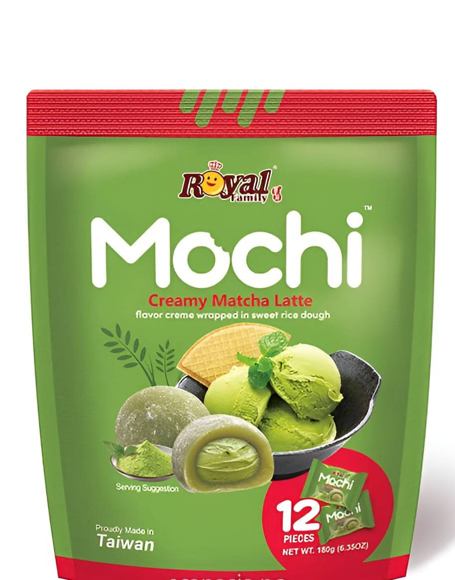 Royal Family Mochi Creamy Matcha Latte - Mochi med Matchasmak 180 gram (Taiwan)