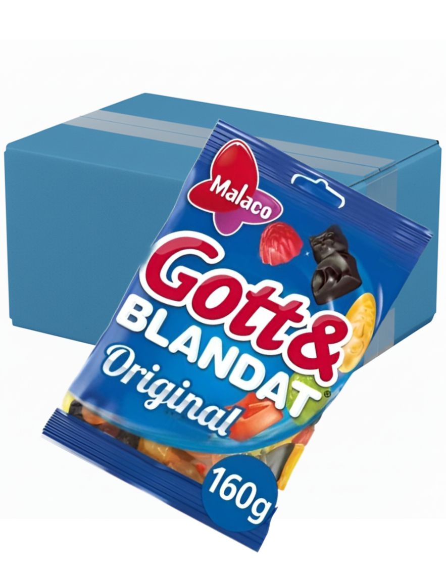 36 stk Godt og Blandet Original - Blanding av Vingummi og Lakris - Hel Eske 5,76 kg