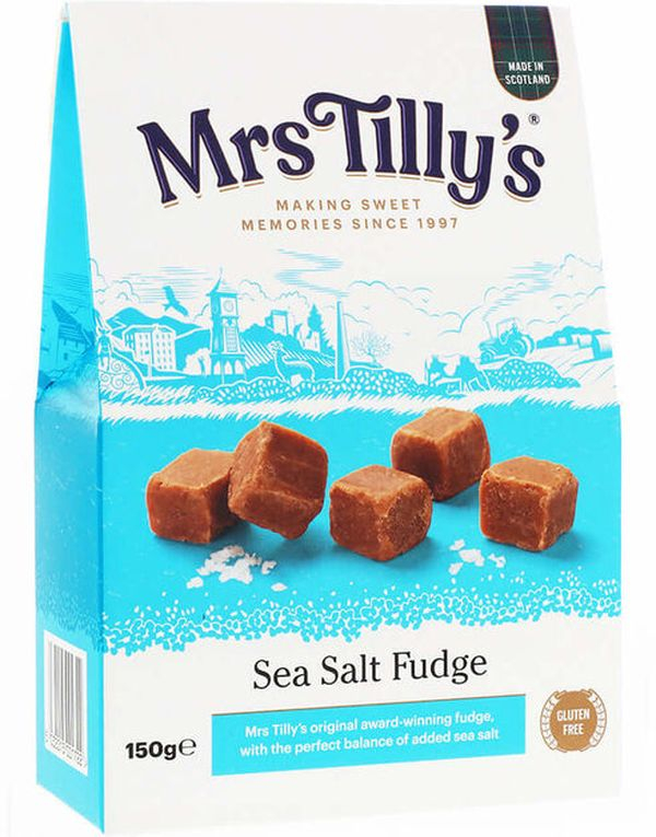 Mrs Tilly Sea Salt Fudge / Myke Karameller m Havsalt 150 g