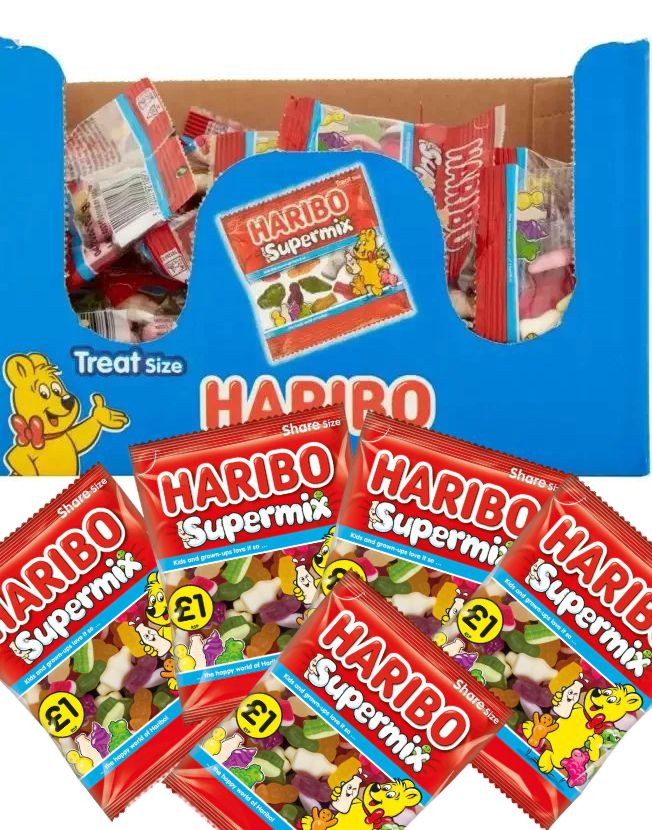100 stk Haribo Supermix Minis - Hel Eske 1,6 kg