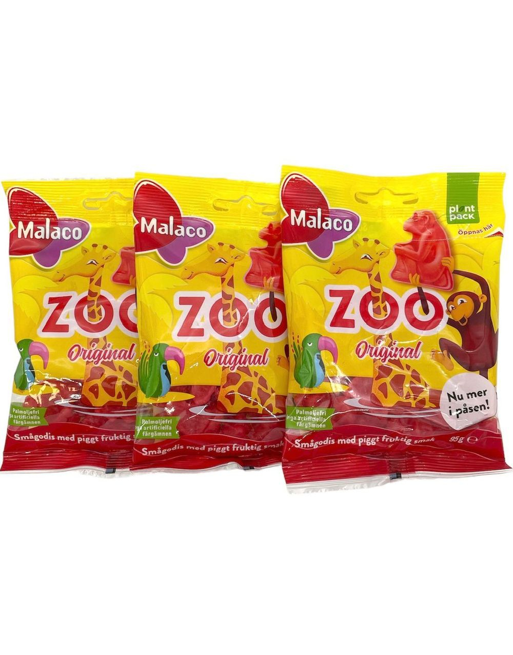 28 stk Poser med Malaco Zoo Original - Hel Eske 2,26 kg
