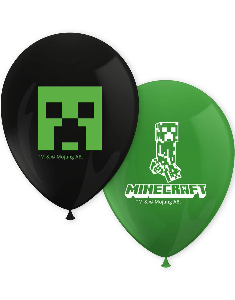 8 stk Ballonger 30 cm - Minecraft Party